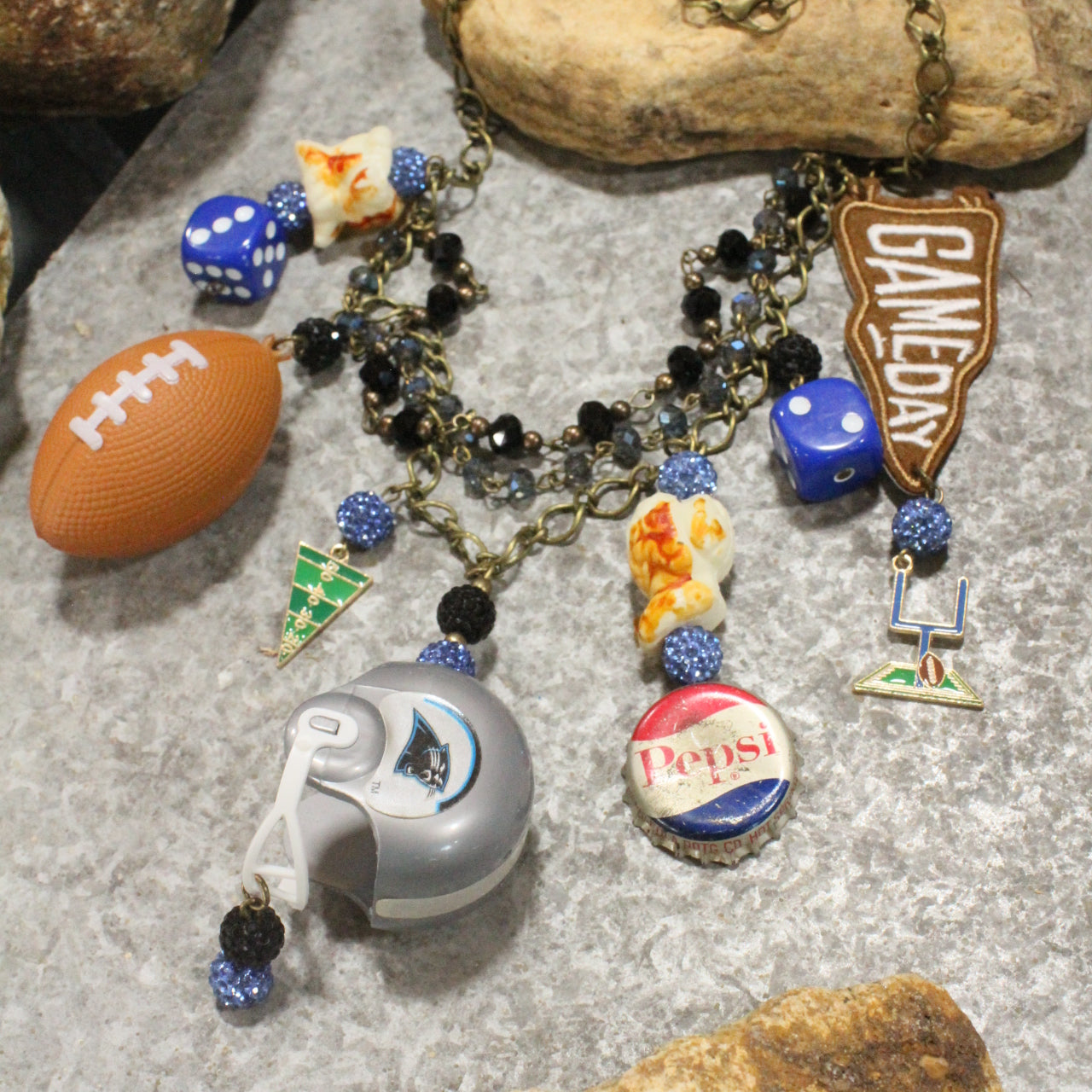 Gameday W/ the Carolina Panthers Charm'd Necklace