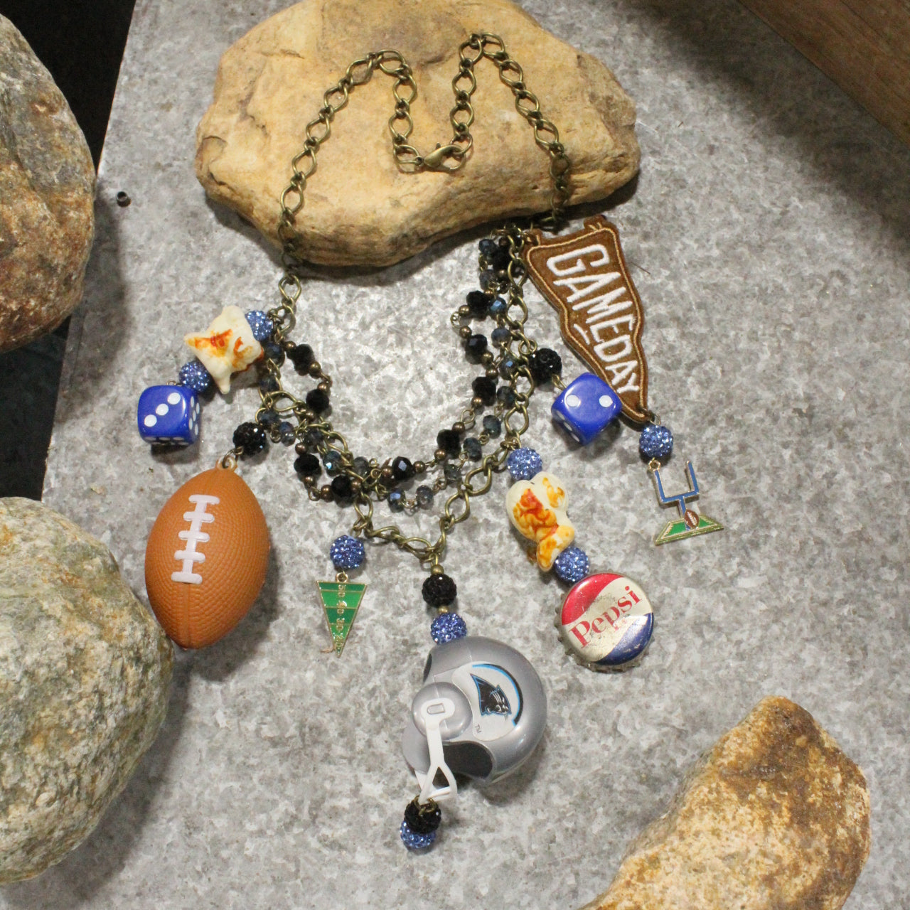 Gameday W/ the Carolina Panthers Charm'd Necklace