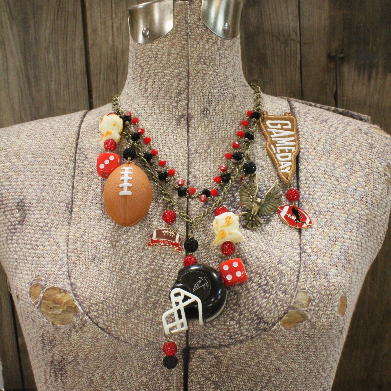 Gameday W/ the Atlanta Falcons Charm'd Necklace