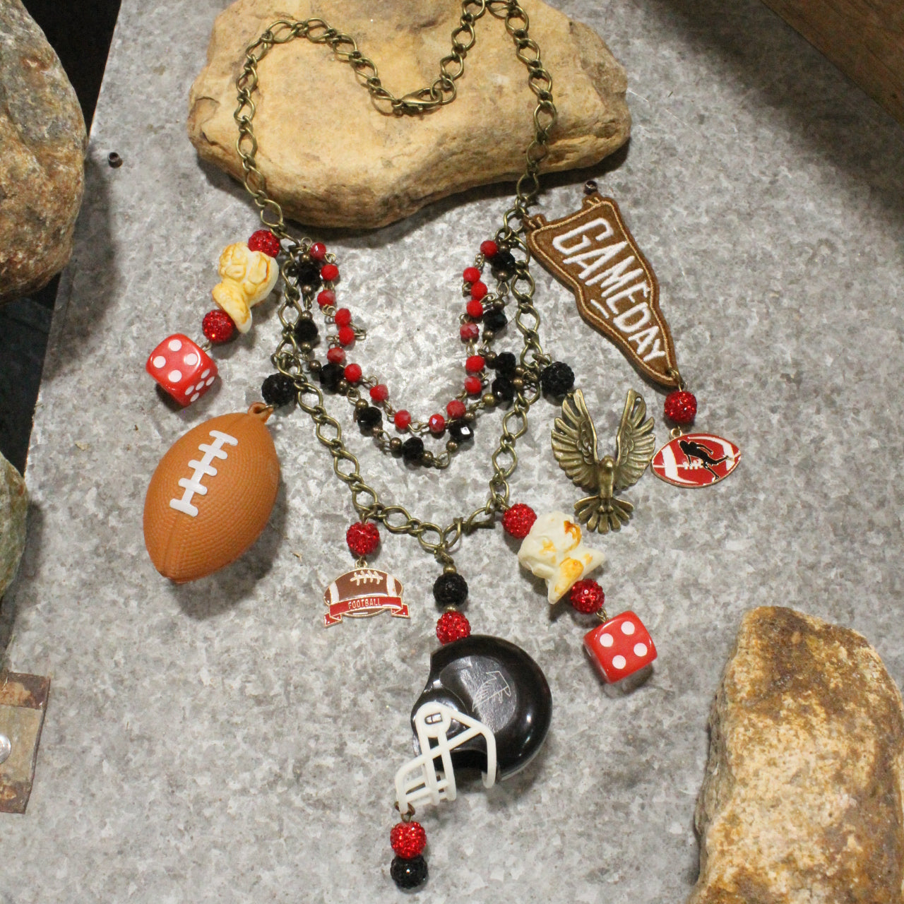 Gameday W/ the Atlanta Falcons Charm'd Necklace