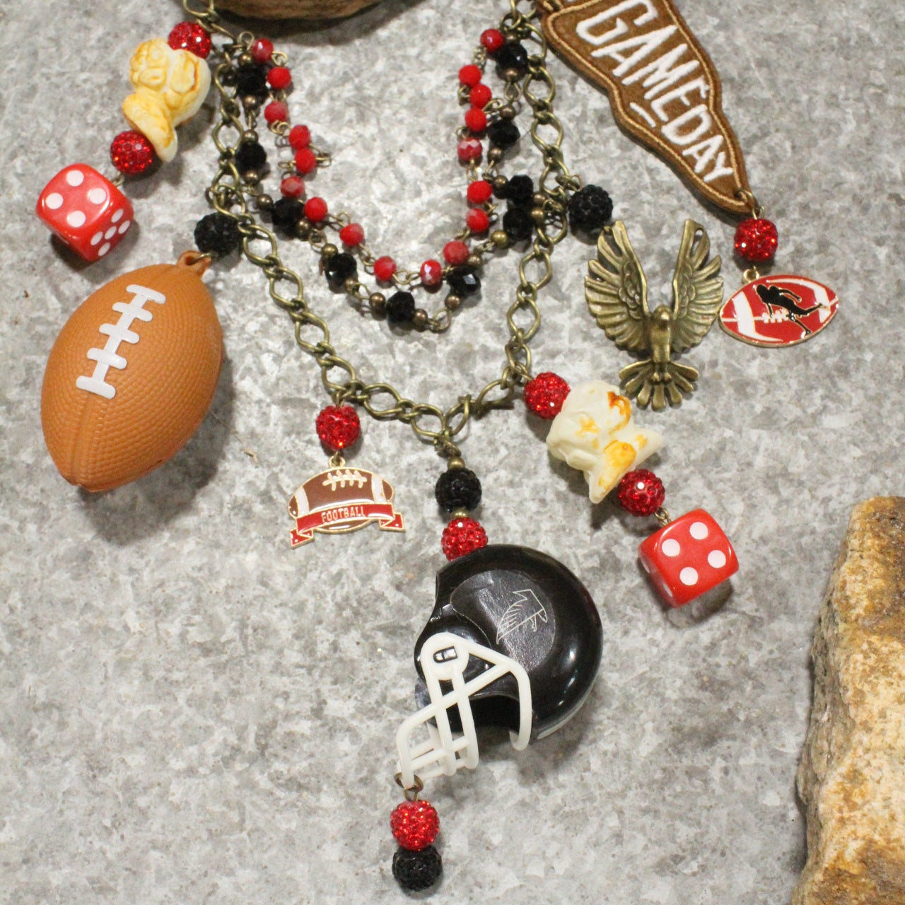 Gameday W/ the Atlanta Falcons Charm'd Necklace