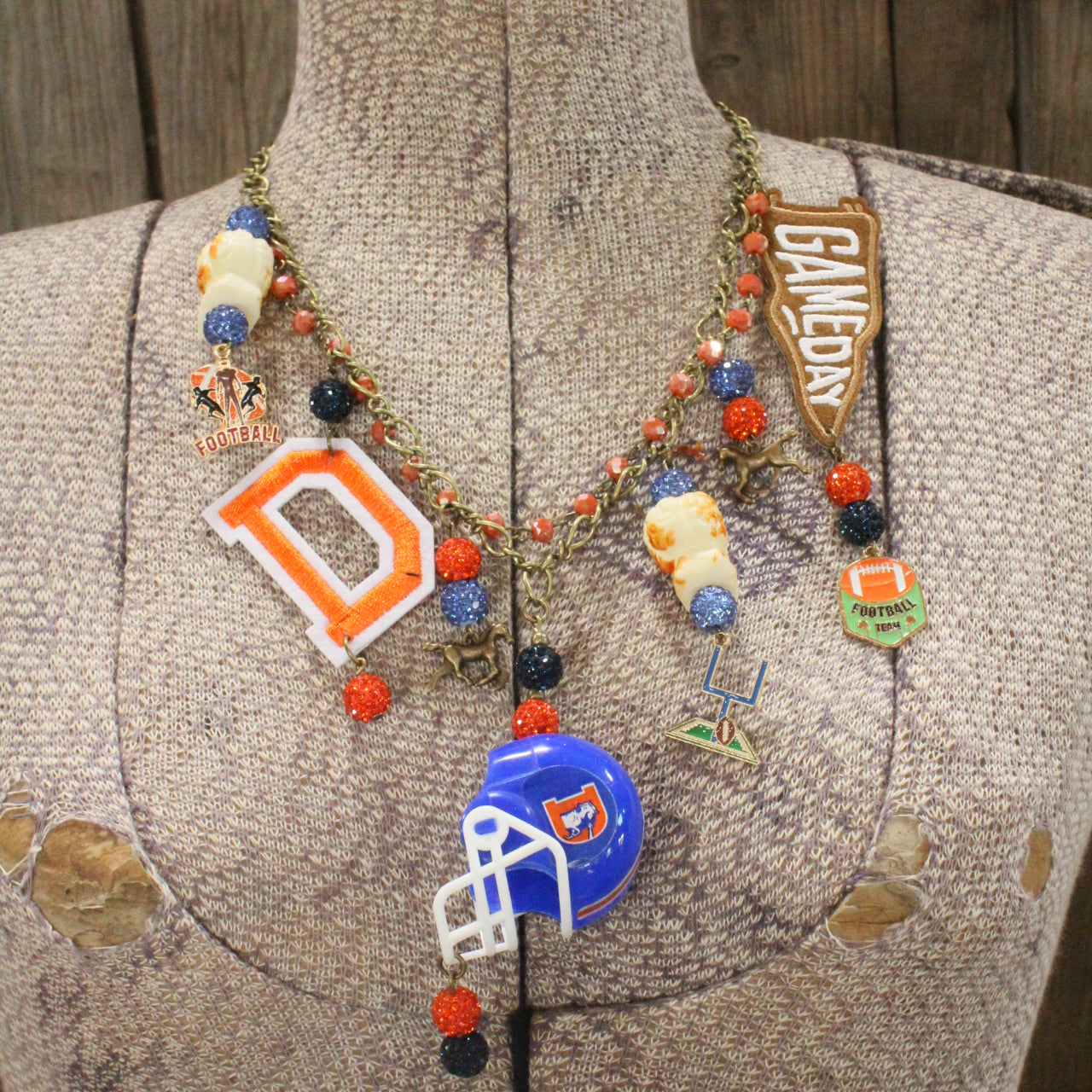 Gameday W/ the Denver Broncos Charm'd Necklace