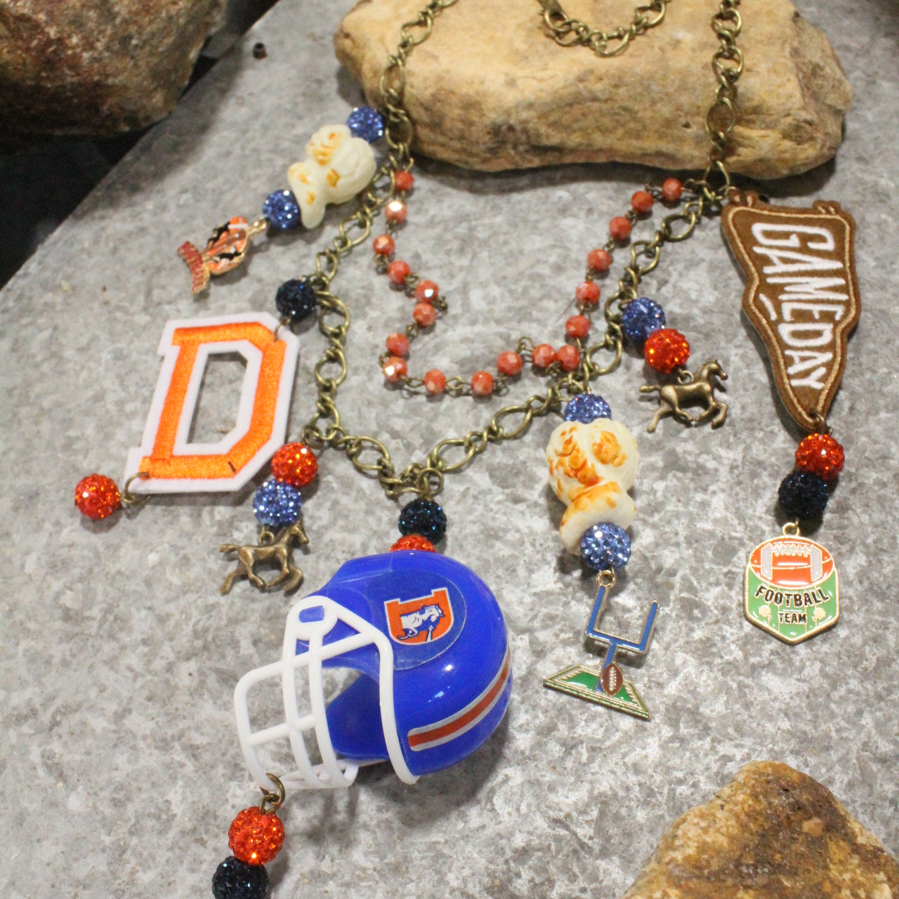 Gameday W/ the Denver Broncos Charm'd Necklace