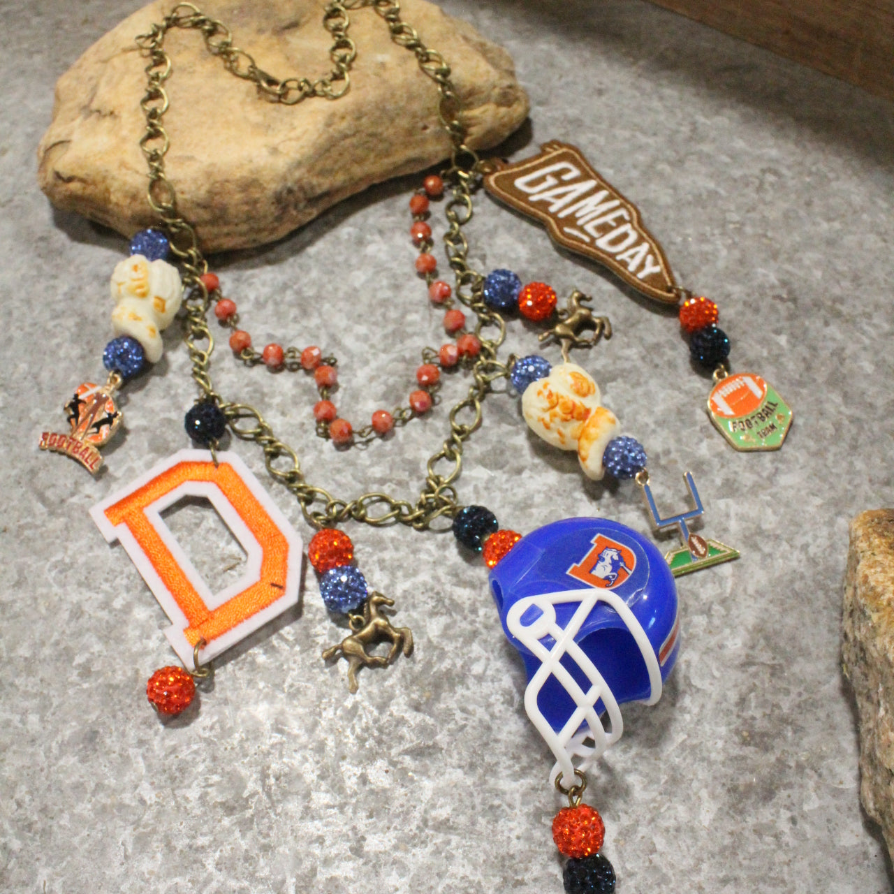 Gameday W/ the Denver Broncos Charm'd Necklace