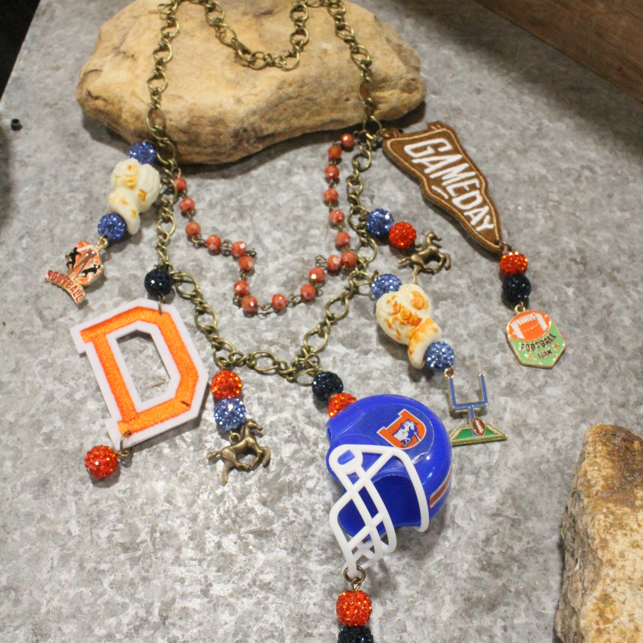 Gameday W/ the Denver Broncos Charm'd Necklace