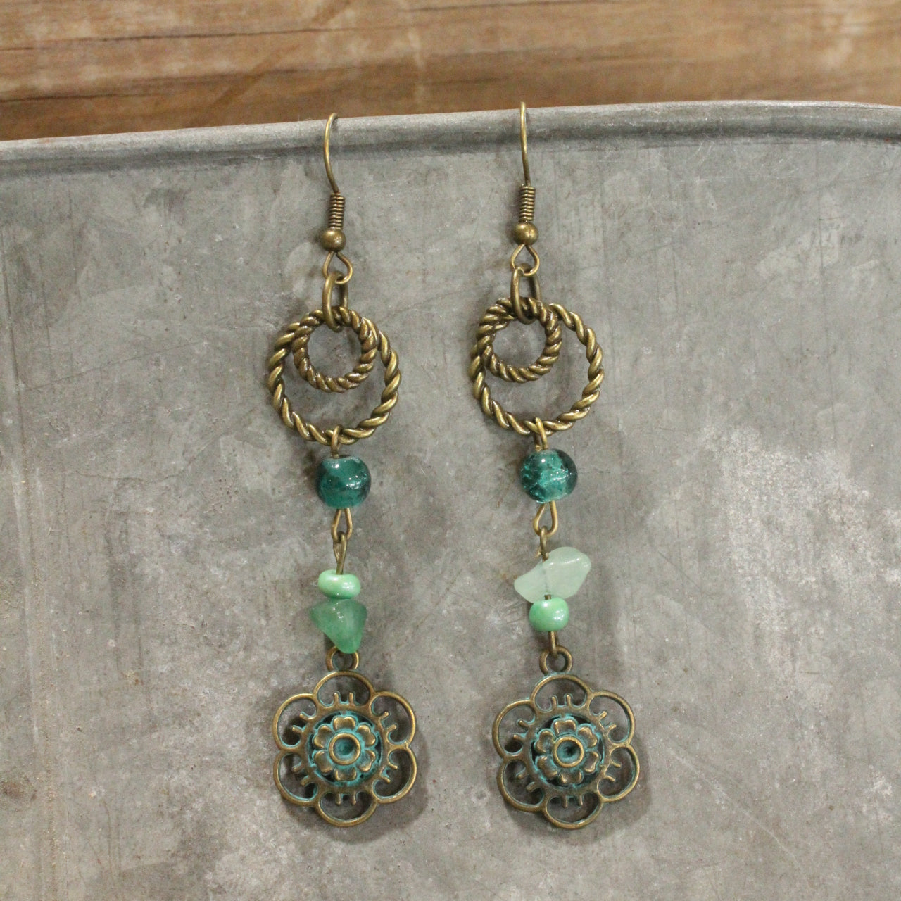 Sprouting Fresh Greens Dangle Earrings