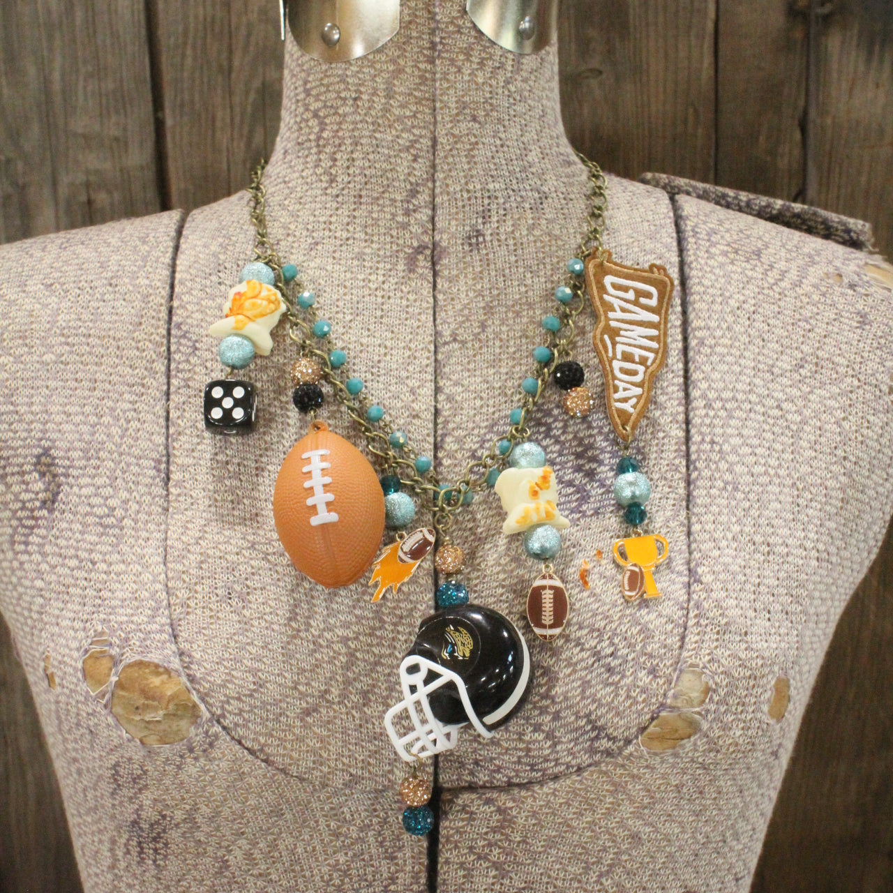 Gameday W/ the Jacksonville Jaguars Charm'd Necklace