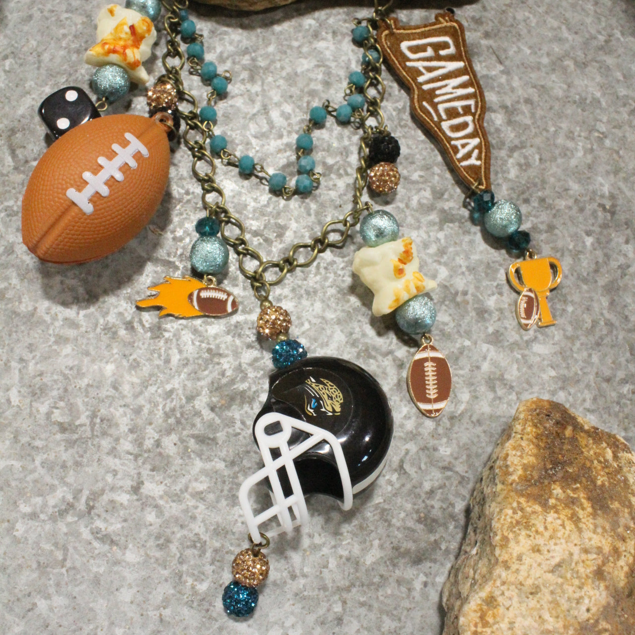 Gameday W/ the Jacksonville Jaguars Charm'd Necklace