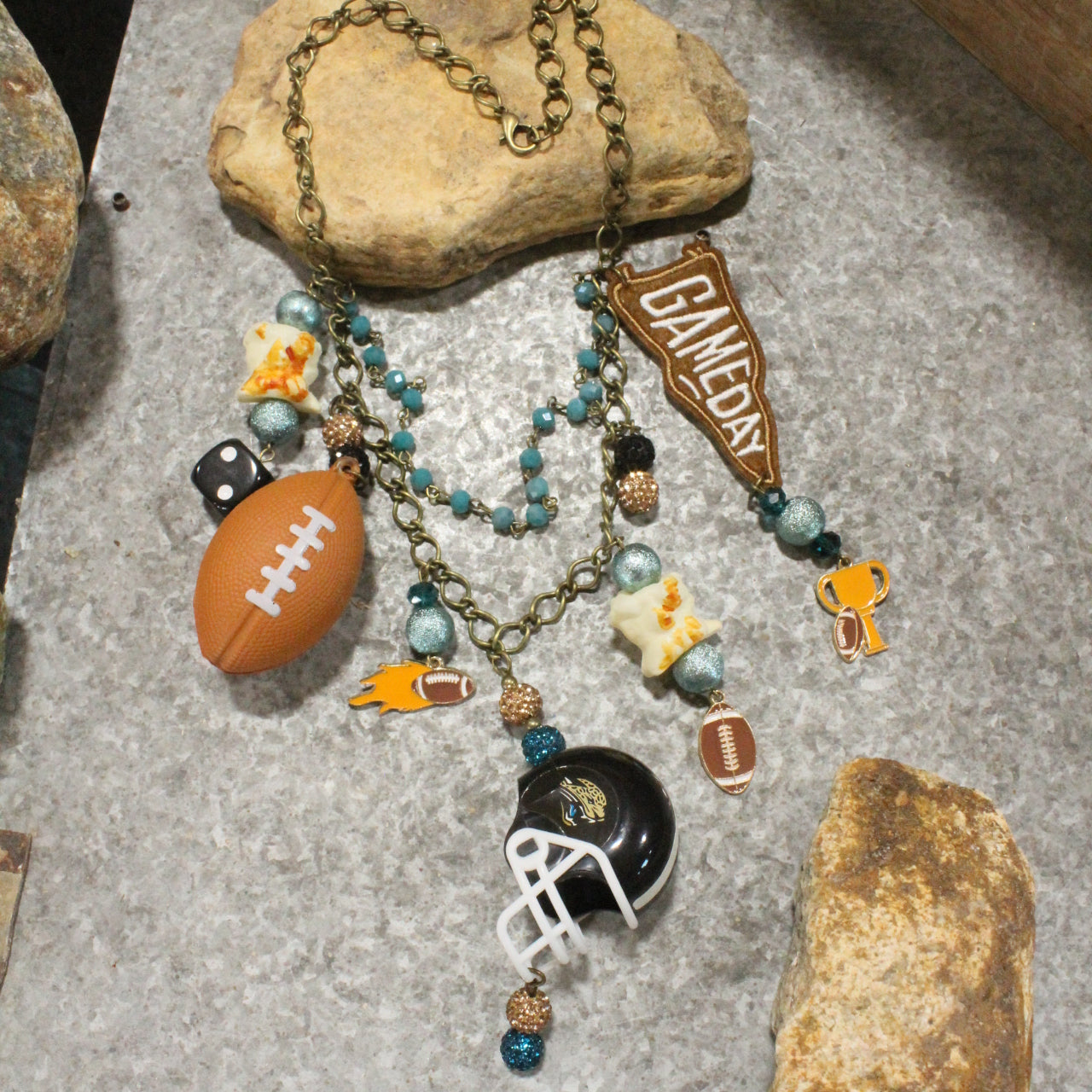 Gameday W/ the Jacksonville Jaguars Charm'd Necklace