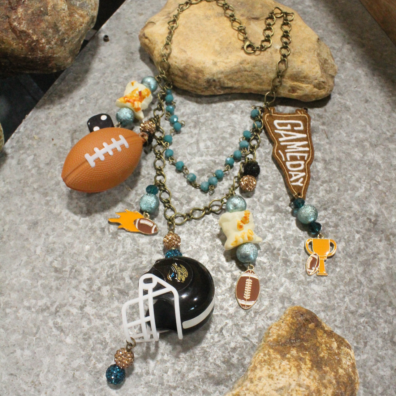 Gameday W/ the Jacksonville Jaguars Charm'd Necklace