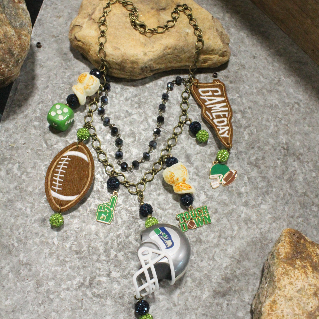 Gameday W/ the Seattle Seahawks Charm'd Necklace