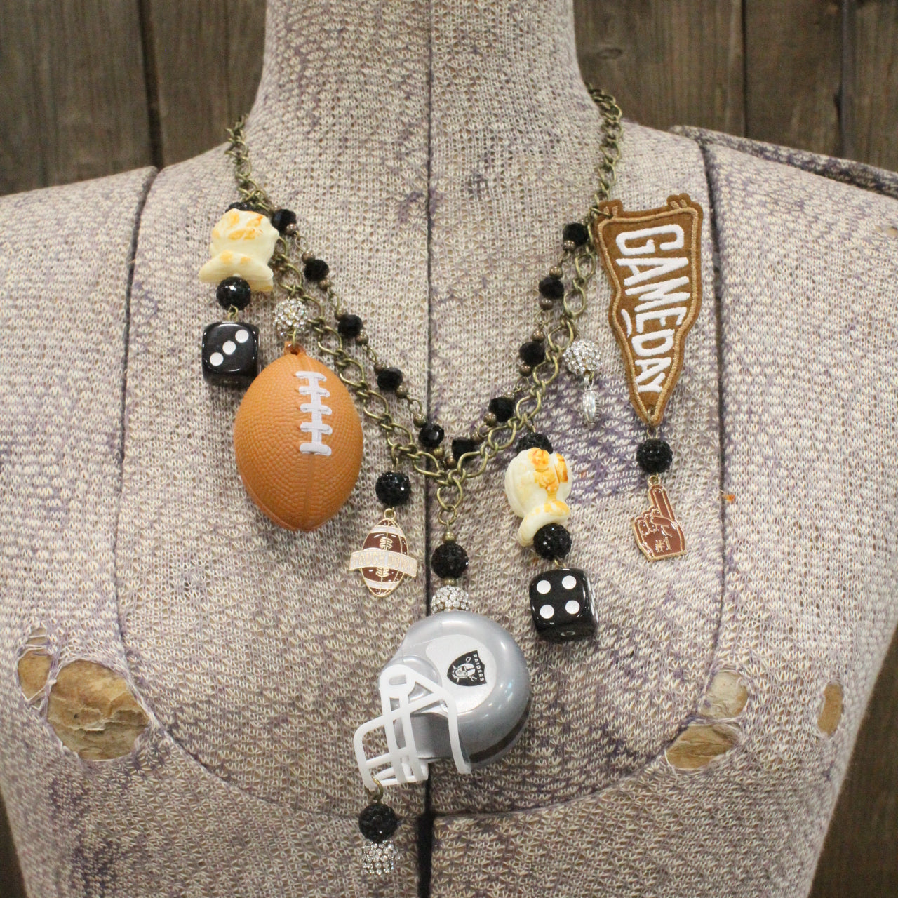 Gameday W/ the Raiders Charm'd Necklace