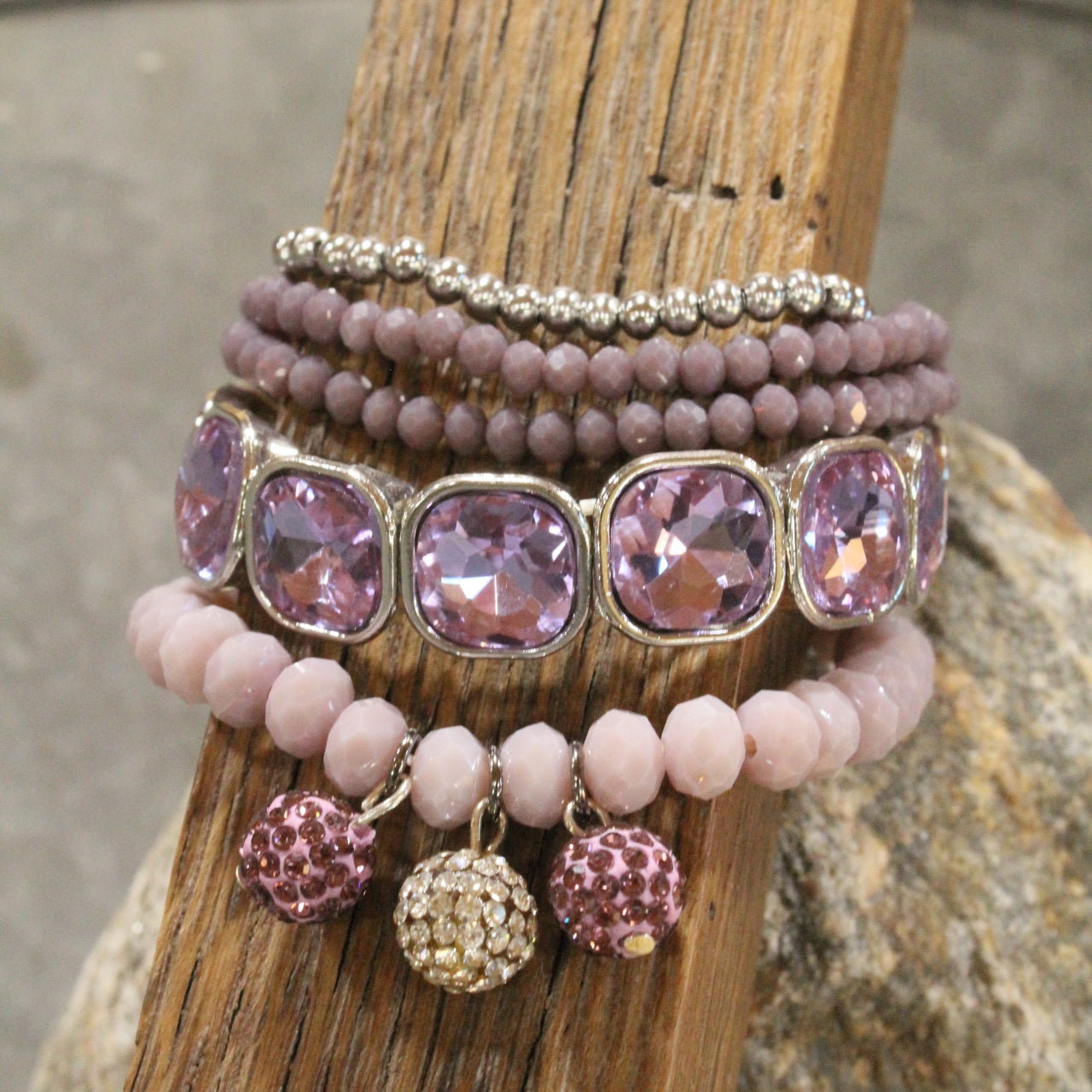 Loving The Lavender Stretch Bracelet Set