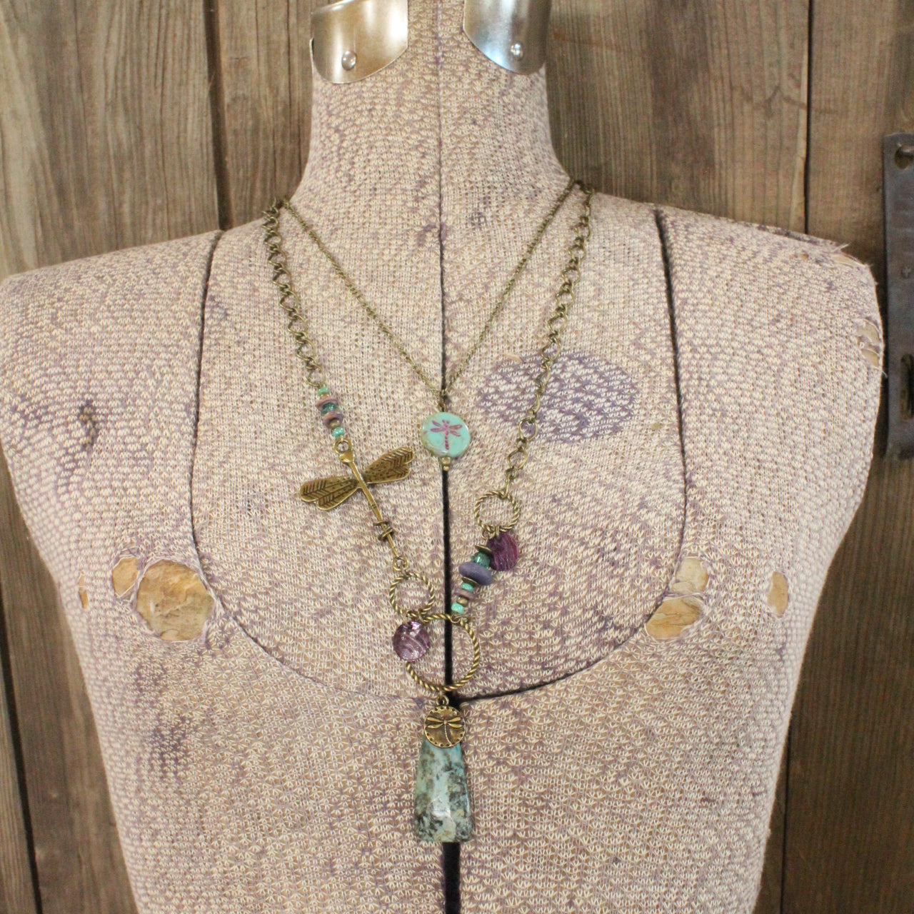 Spread Your Wings Dragonfly Layered Necklace