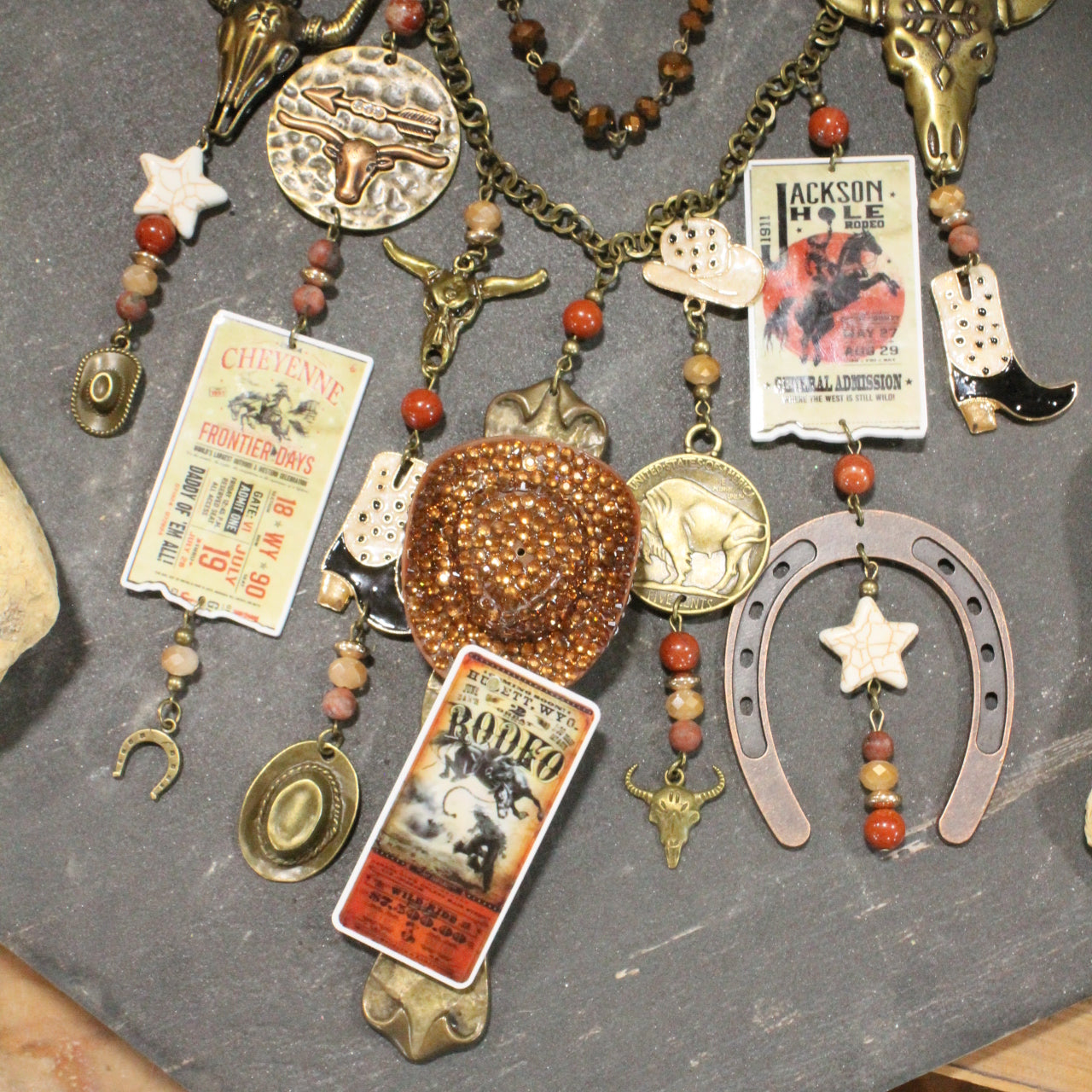 Rodeo Days On The Frontier Charm'd Necklace