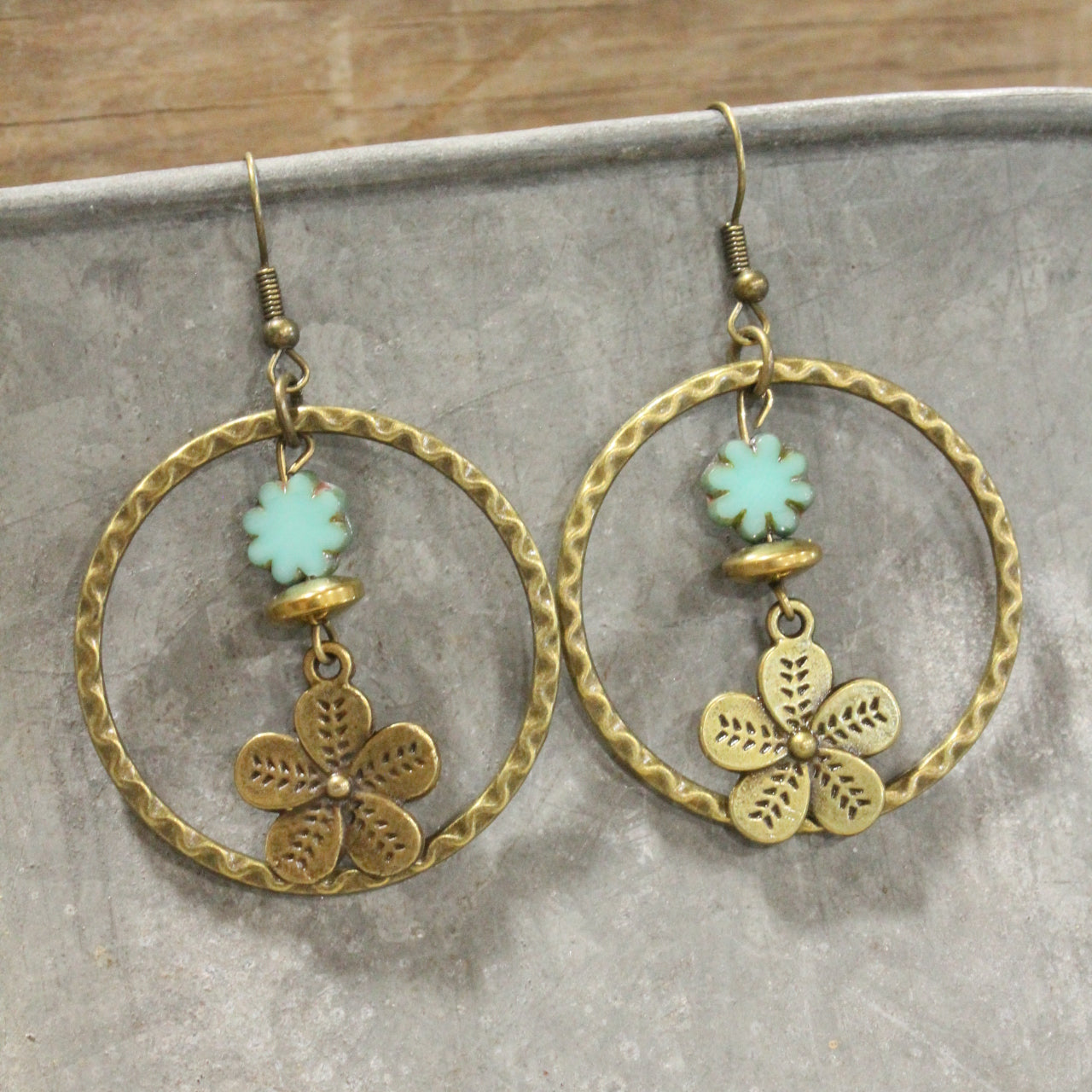 Bouquet Of Flowers Dangle Earrings