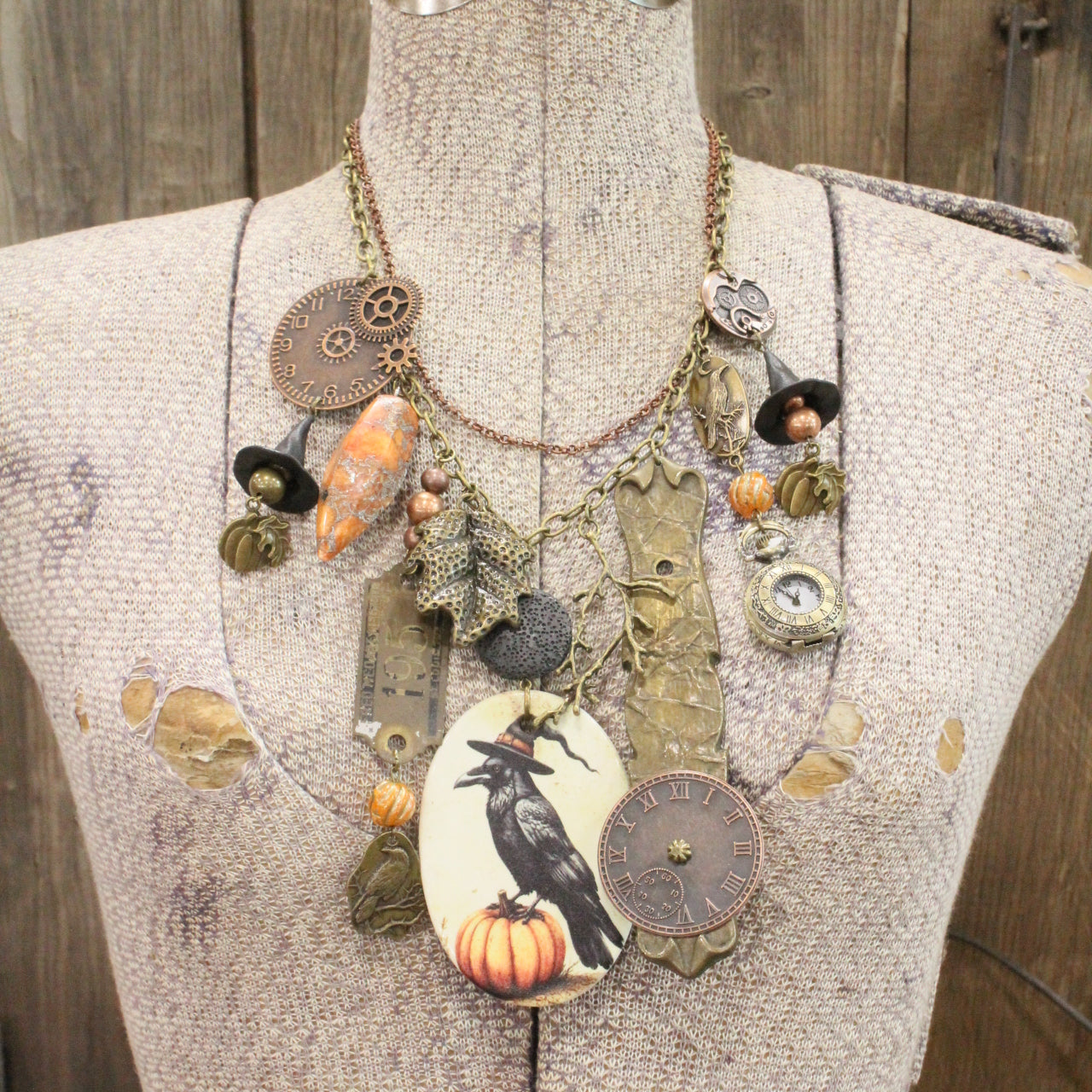 Ravishing Ravens Charm'd Necklace