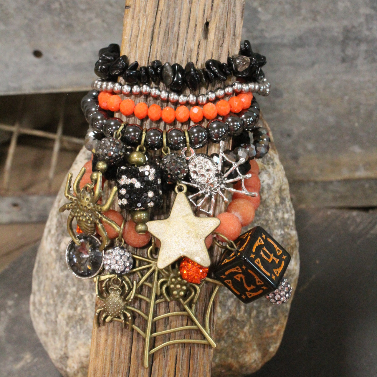 Creepy Crawly Spider Bracelet Set