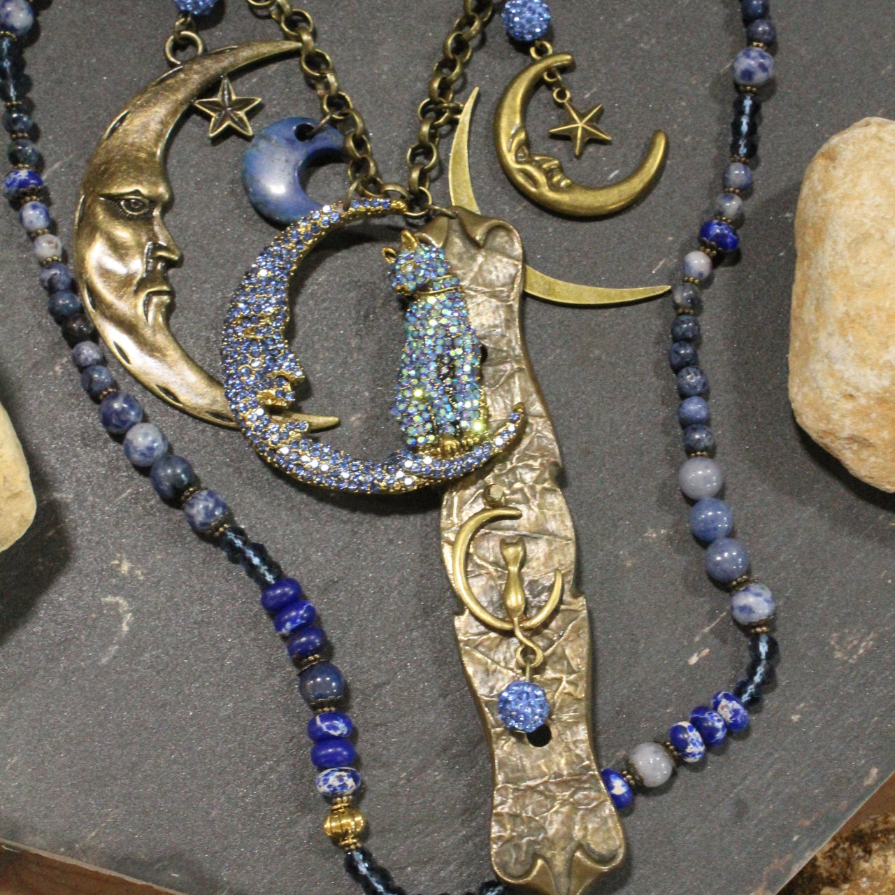 Midnight Blues Charm'd Necklace