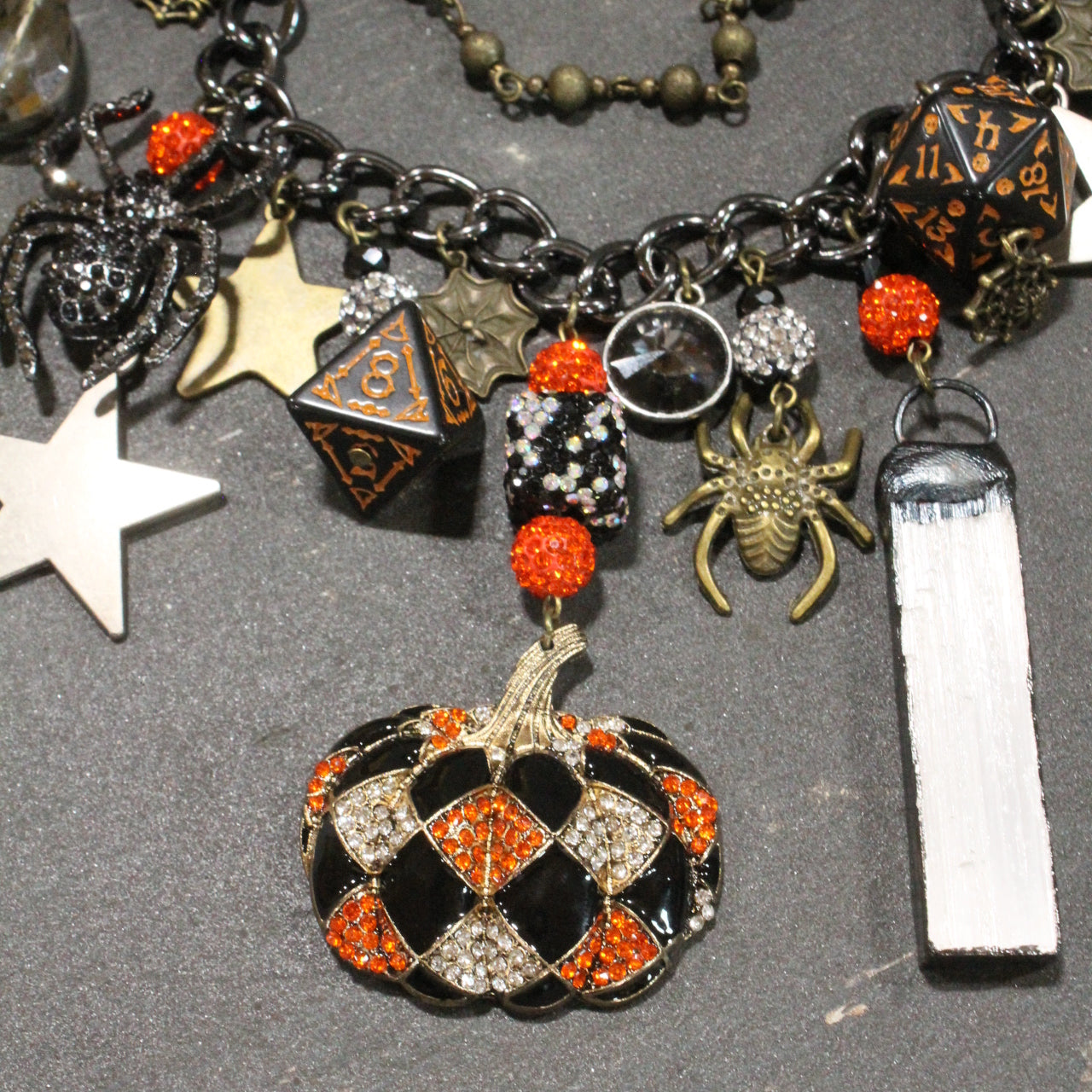 Creepy Crawly Spider Charm'd Necklace