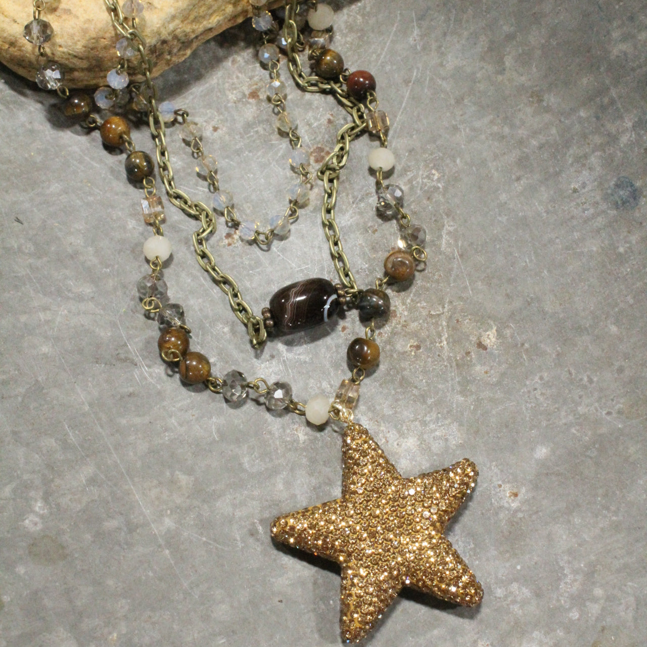 The Beauty From Above Star Layered Necklace