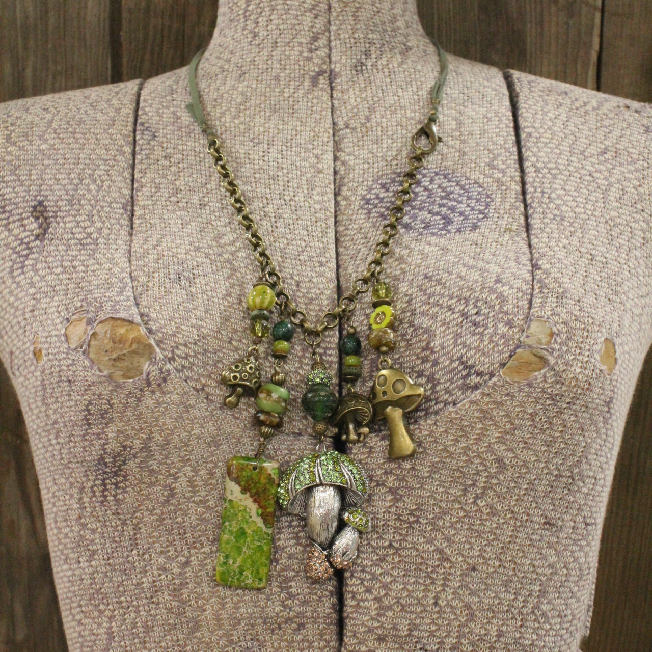 Charmed With Loads Of Mushrooms Necklace