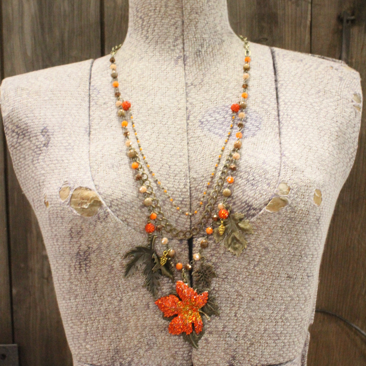 Orange Maples Are My Favorite Charm'd Necklace