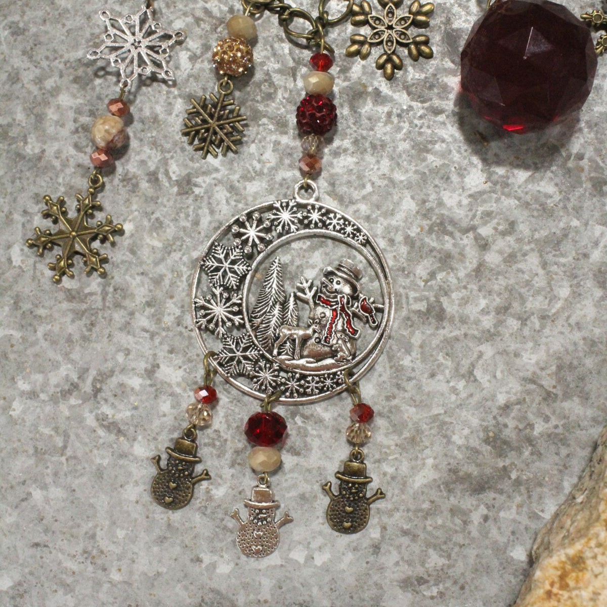 Charming & Elegant Snowman Charm'd Necklace