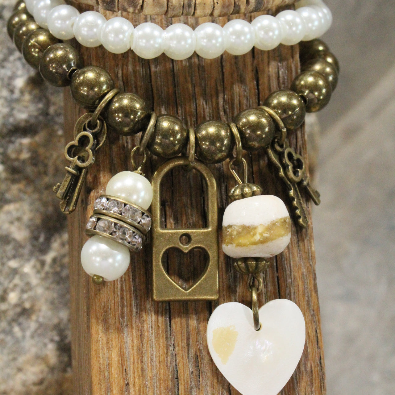 Key To My Heart Charm'd Bracelet Set