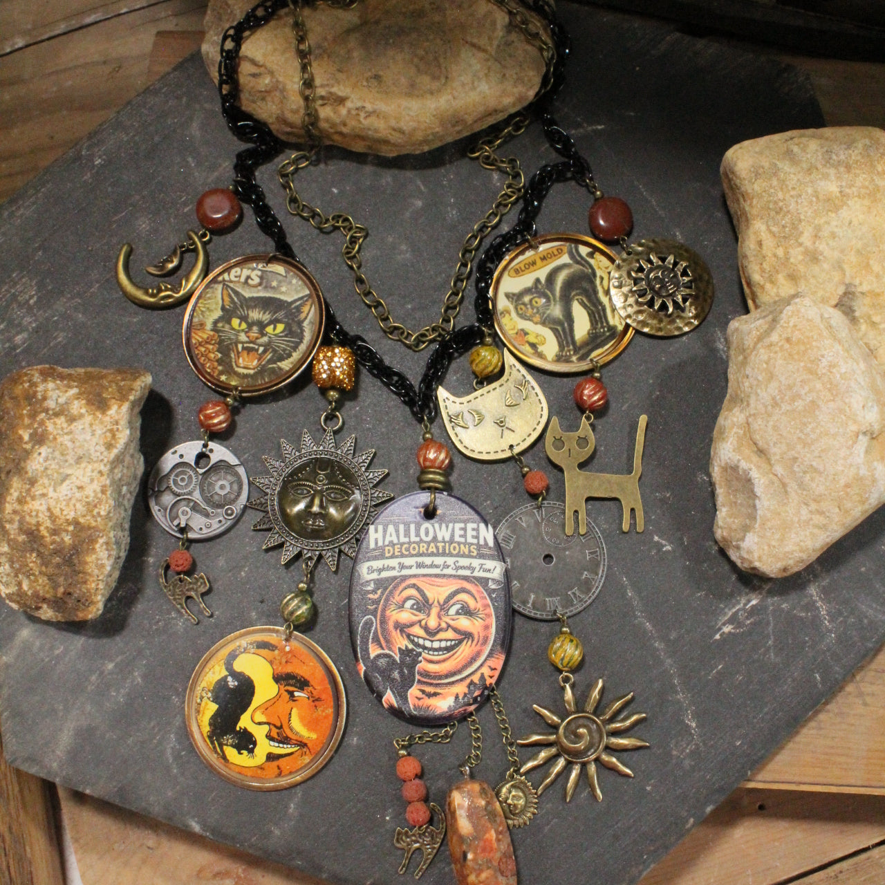 Full Moon Nights Charm'd Necklace