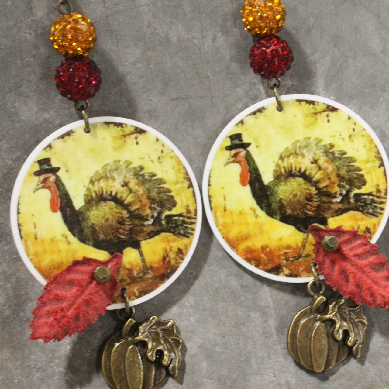 Turkey Trot Dangle Earrings