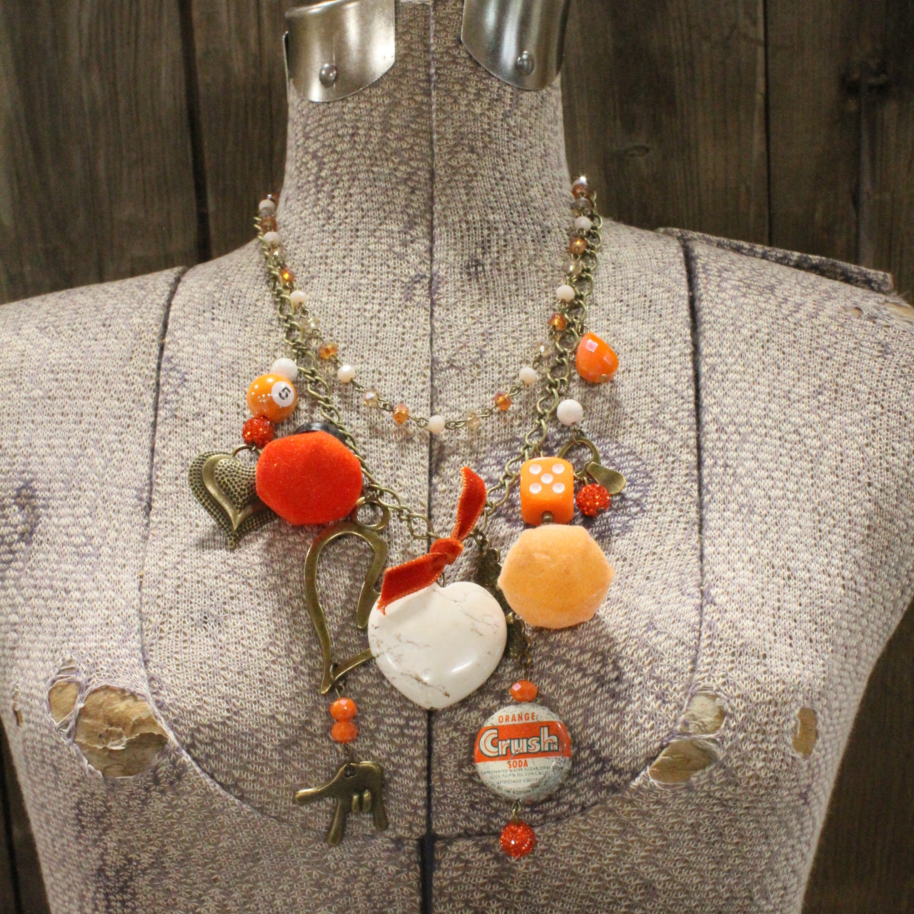 Orange Crushin' On You Layered Necklace