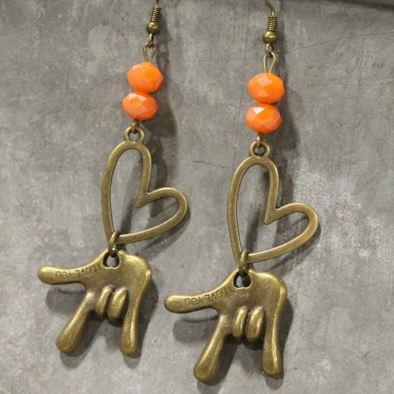 Orange Crushin' On You Dangle Earrings