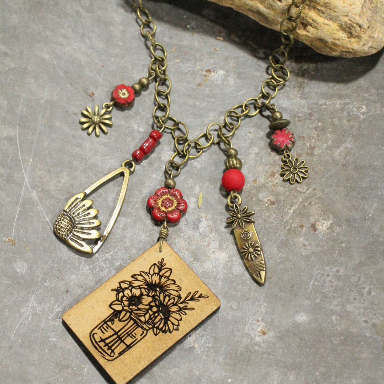 Ripe & Ready Red Charming Necklace