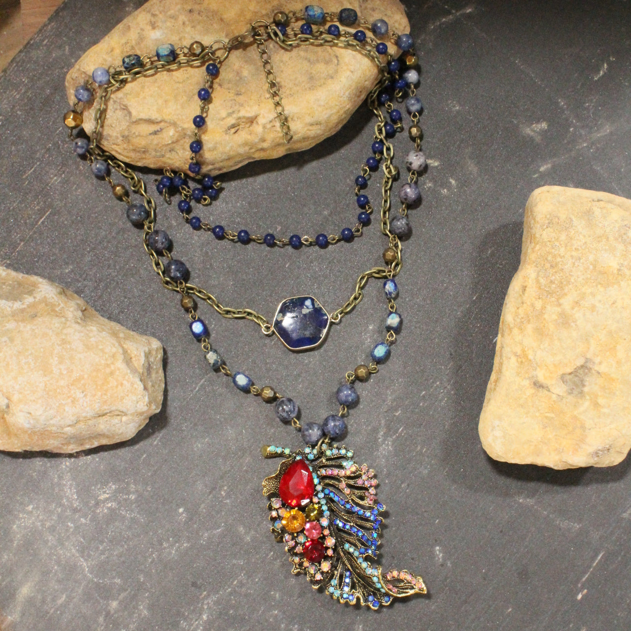 Chilly Fall Nights Layered Necklace