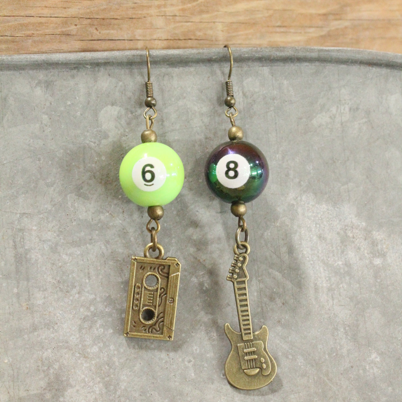 I Love Rock N Roll Charm'd Dangle Drop Earrings