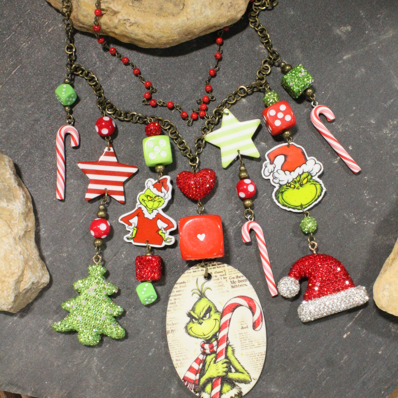 You Got Me At GRINCH Charm'd Necklace