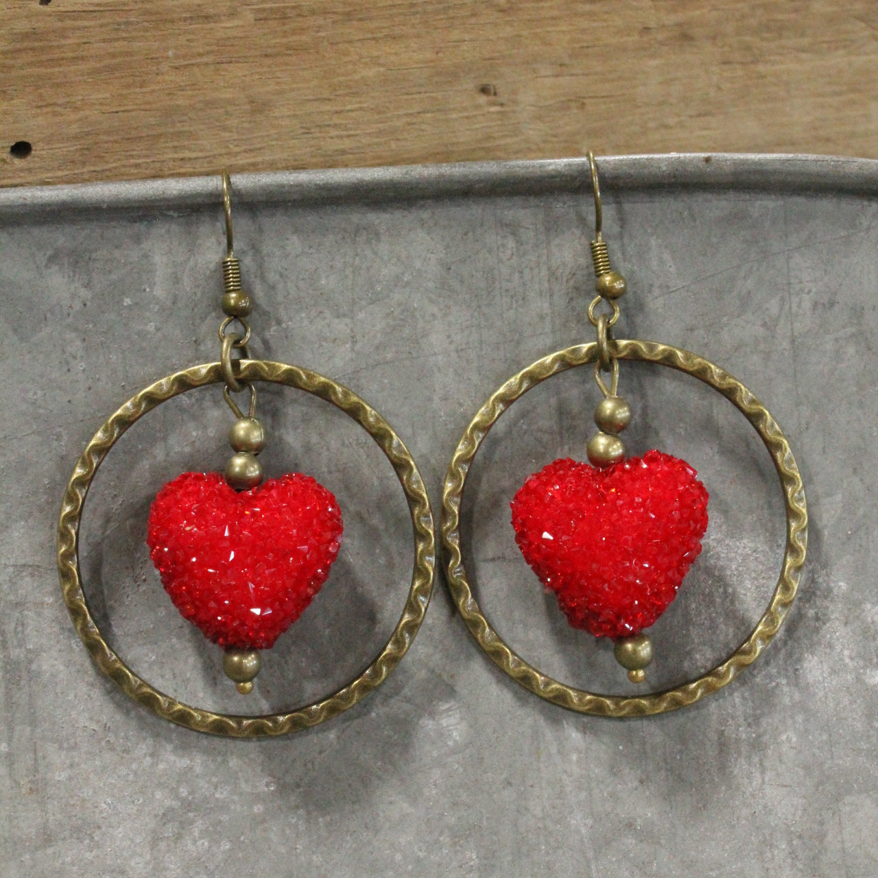 Just A Heart Beat Away Dangle Earrings