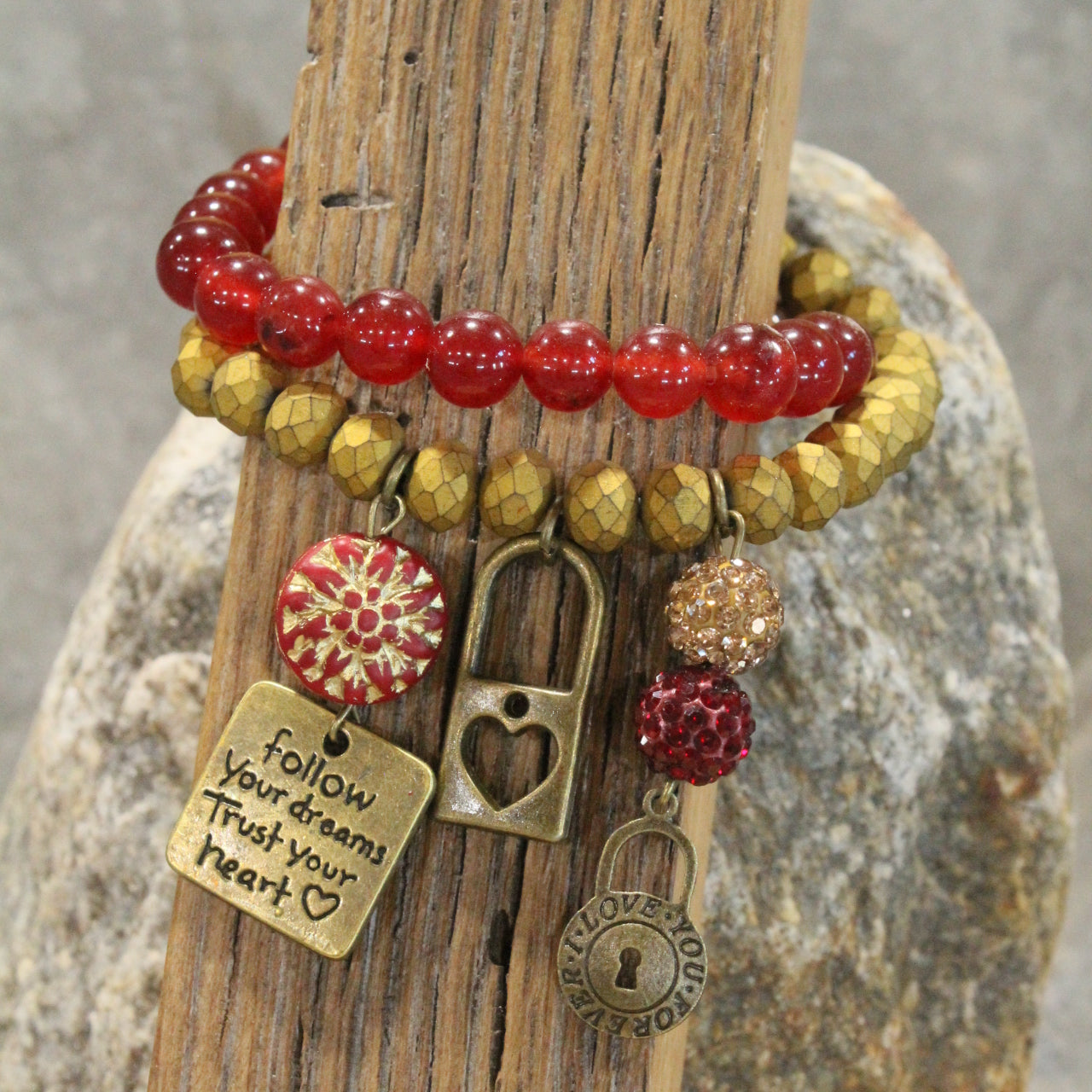 Key To Unlock My Heart Bracelet Set