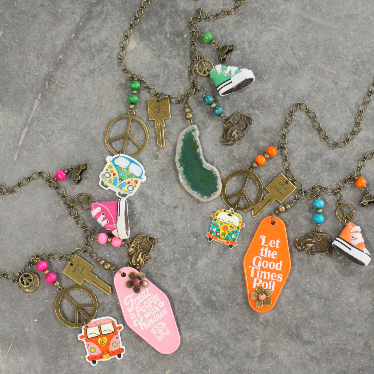 Let The Good Times Roll Charmed Necklace