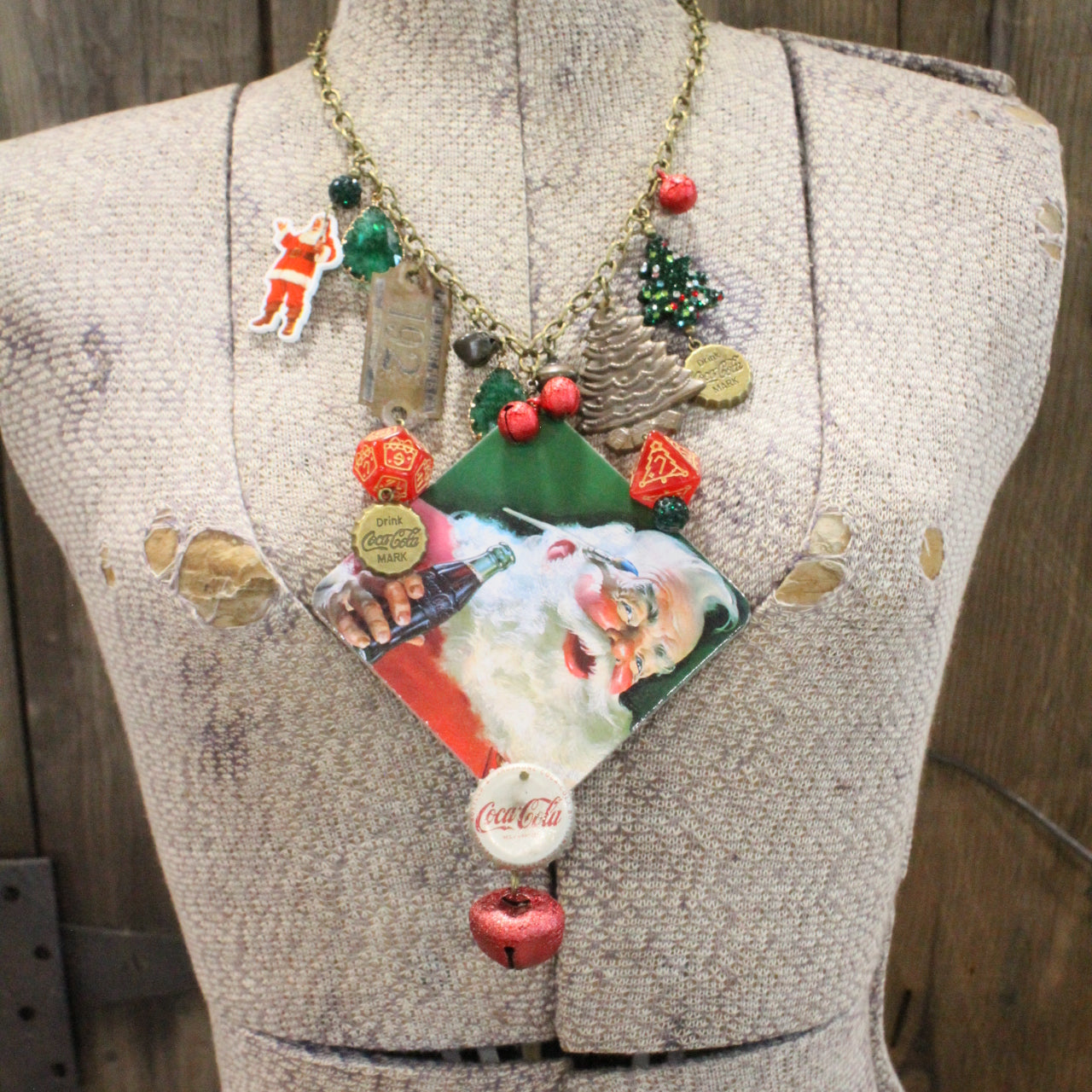 Classic Cola Christmas Charm'd Necklace