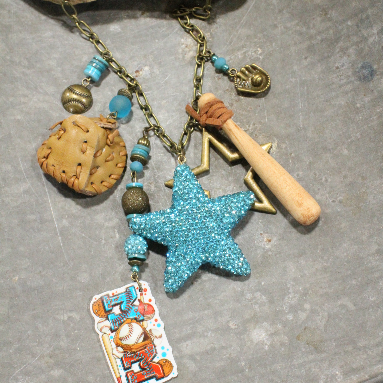 Hey Batter Batter Charmed Necklace