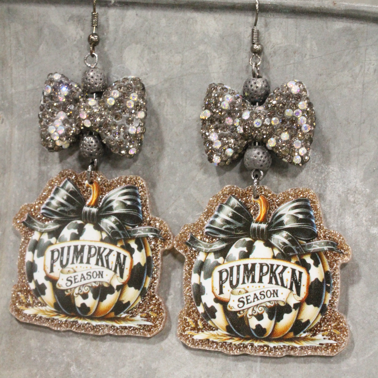 Pumpkin Season Dangle Earrings