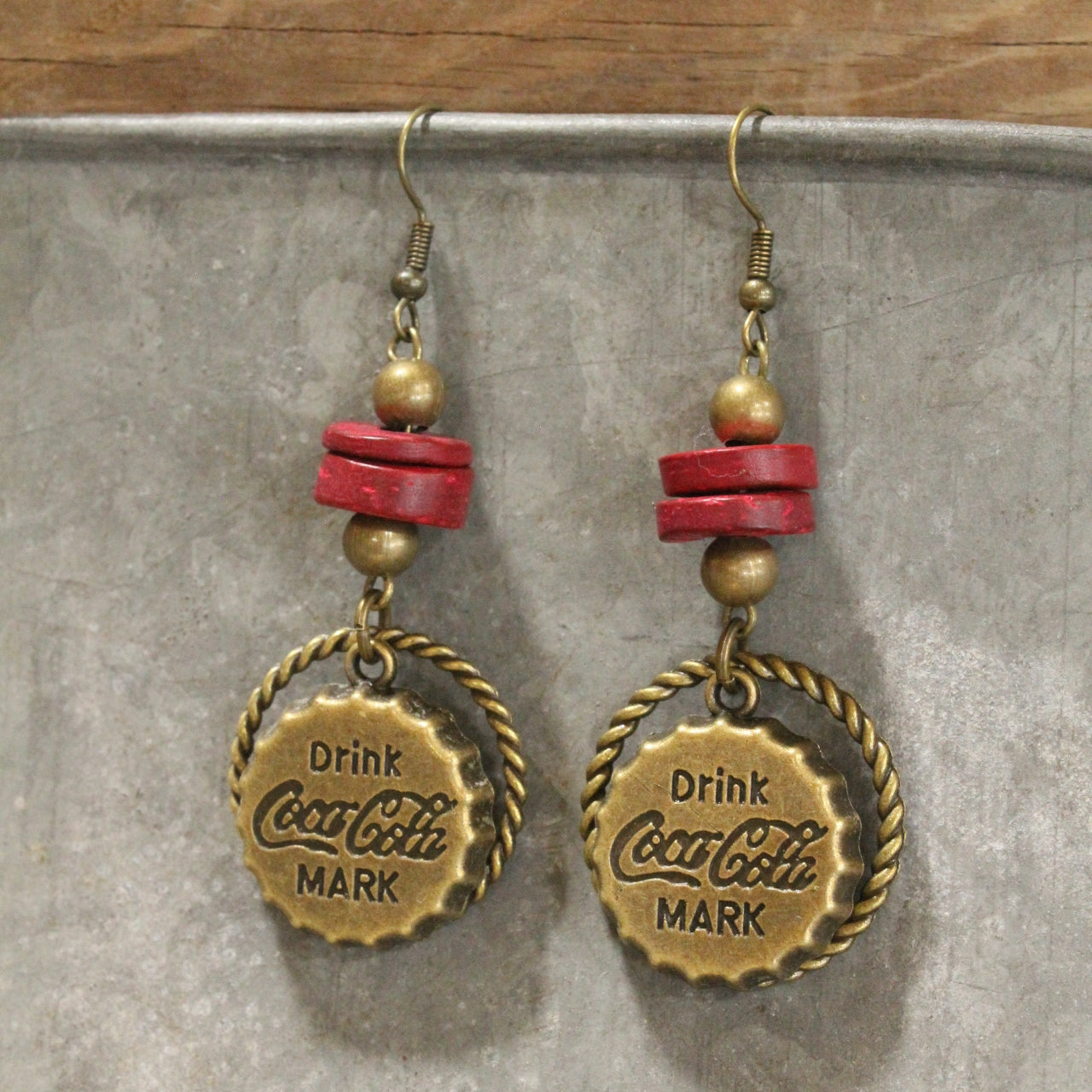 Hit The Road On Route 66 Charming Dangle Drop Earrings