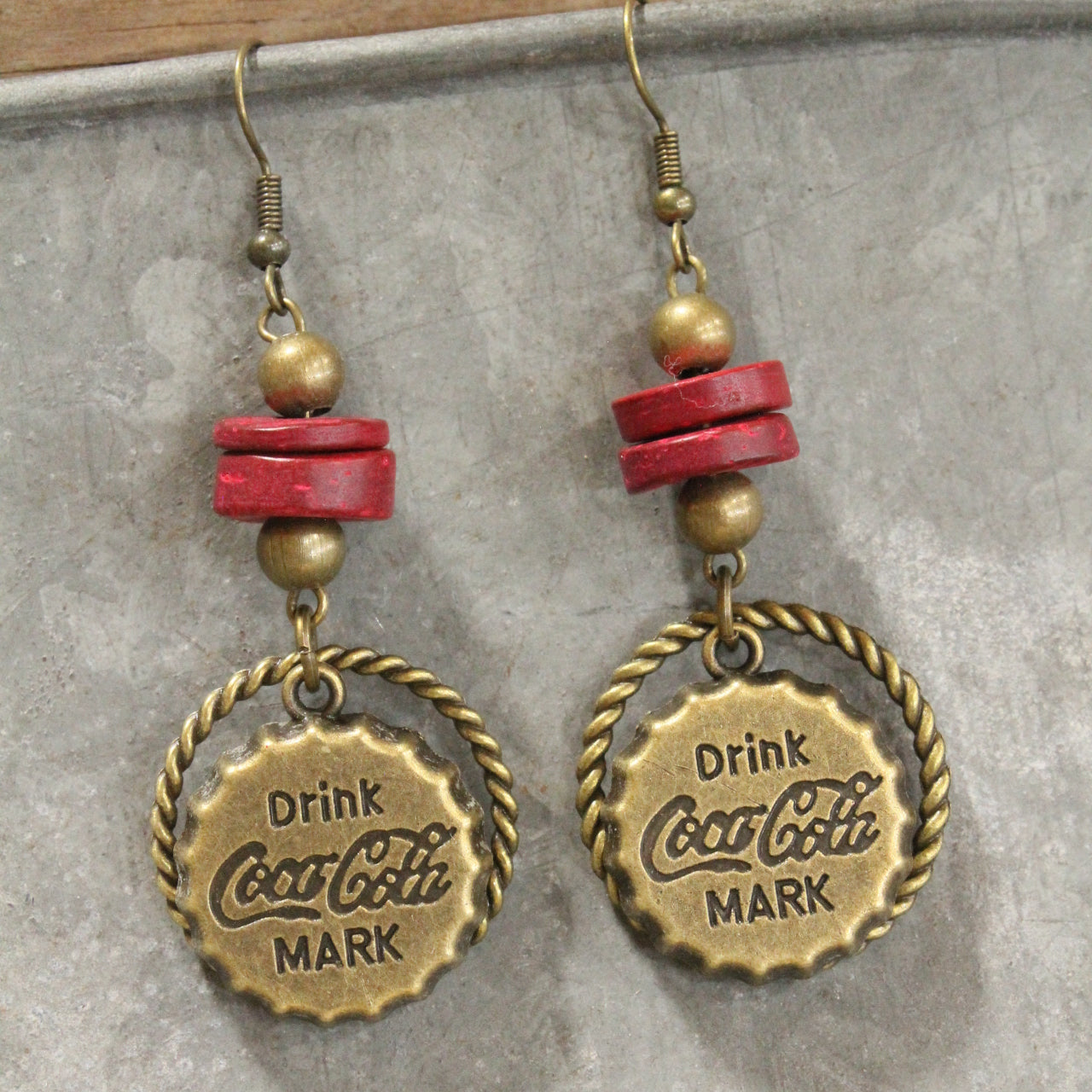 Hit The Road On Route 66 Charming Dangle Drop Earrings