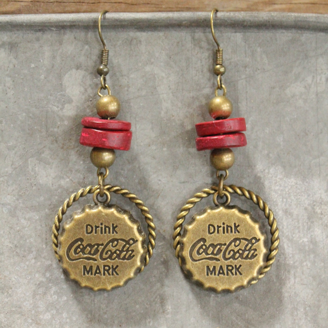 Hit The Road On Route 66 Charming Dangle Drop Earrings