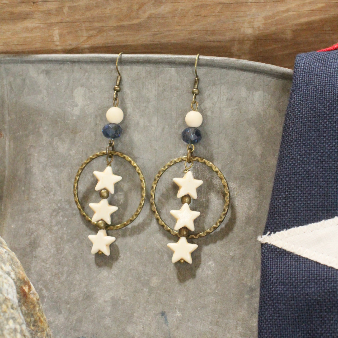 Stars In The Night Sky Dangle Drop Earrings