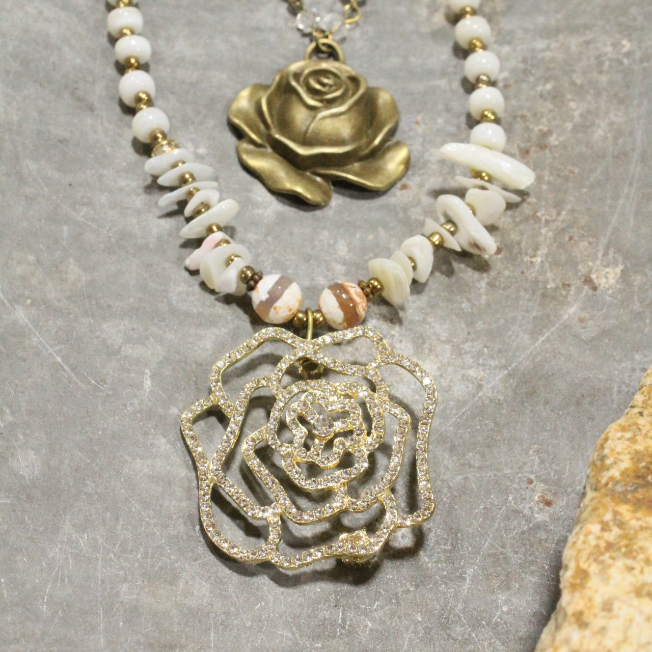 Give her Roses Layered Necklace
