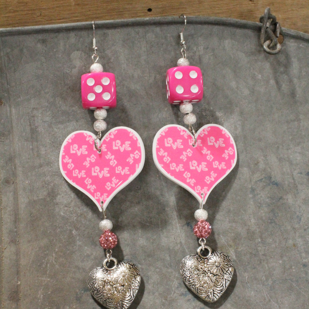 Blushing Over You Dangle Earrings