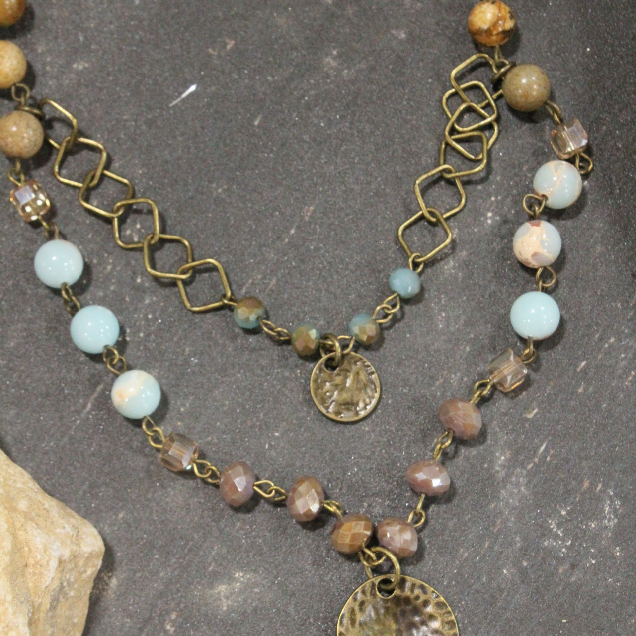 Loving Earth Tones Layered Necklace